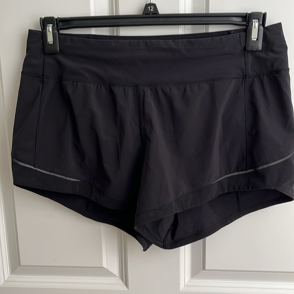 Lululemon Athletica Black Athletic Shorts Lightweight Performance 8